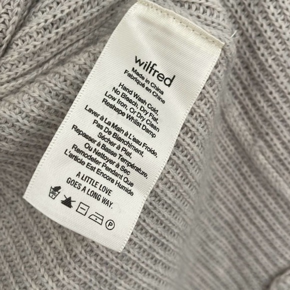 Wilfred Olivie Cardigan Long, merino-wool cardigan vest Grey Size Extra Small - Picture 9 of 9